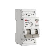 Выключатель автоматический дифференциального тока 2п (1P+N) C 6А 30мА тип A 6кА АВДТ-63N (электрон.) PROxima EKF D63N26EA6C30