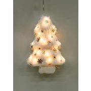 Светильник подвесной «Елочка» 10LED флок 12х5.5х18.2см тепл. бел. КОСМОС KOC_TAB-B108