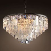 Подвесная люстра RH 1920s Odeon Clear Glass Fringe Chandelier D110