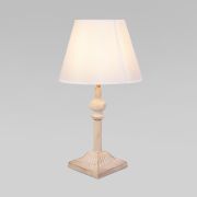 Классическая настольная лампа 01061/1 белый с золотом